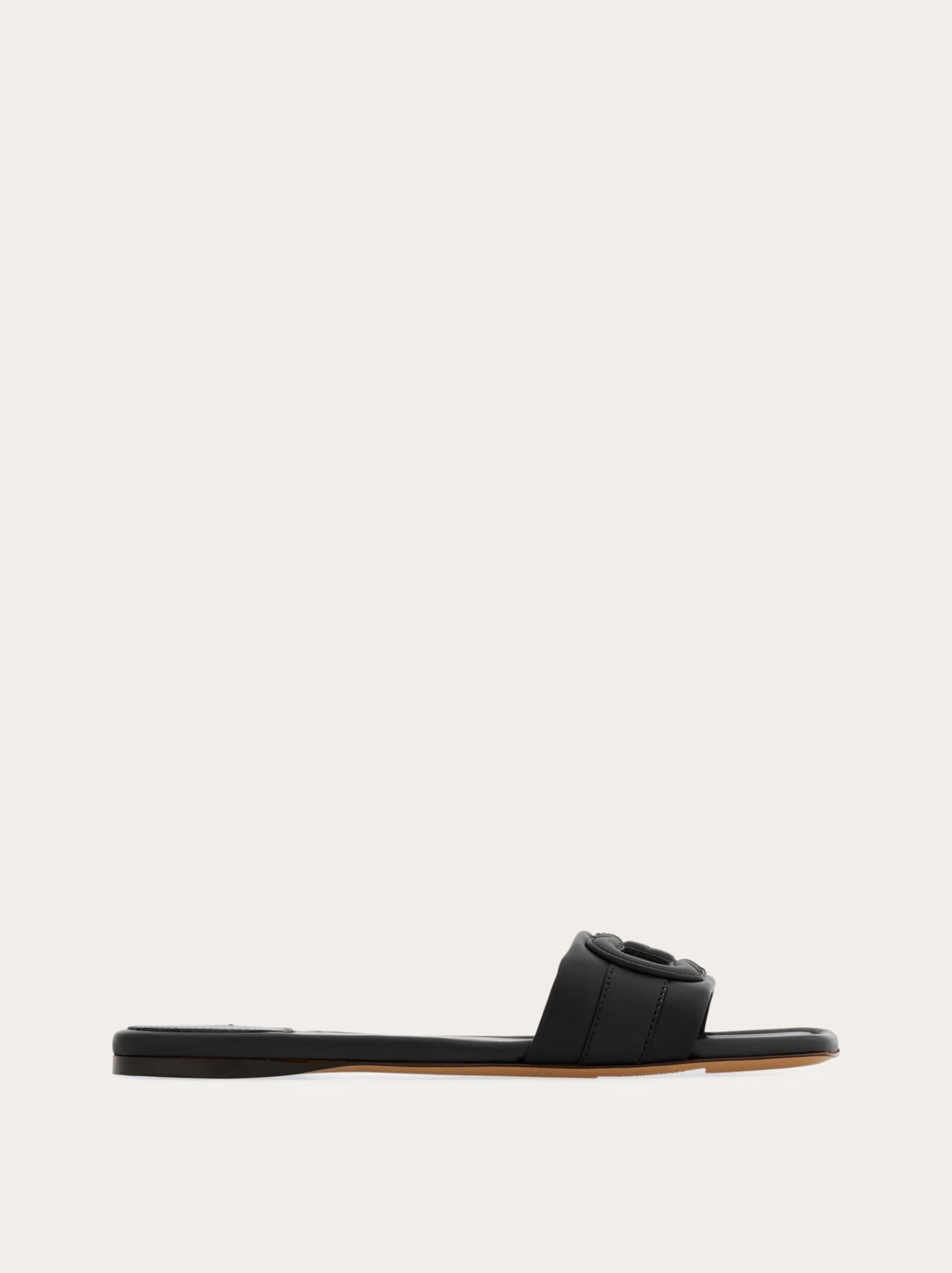 Ferragamo Flat slide with Gancini ornament - Image 1